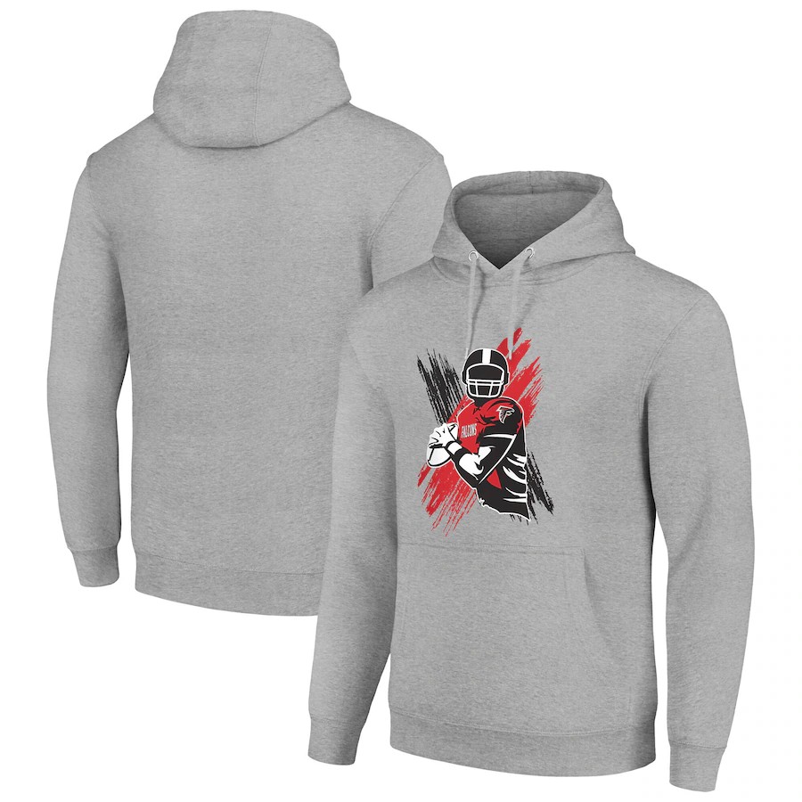 Men atlanta falcons grey NFL 2024 hoodie